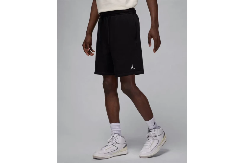 Jordan Brooklyn Fleece Ανδρική Αθλητική Βερμούδα Μαύρη