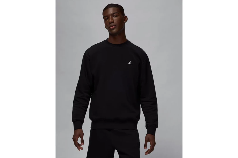 Jordan Brooklyn Fleece Ανδρική Μακρυμάνικη Μπλούζα Μαύρη