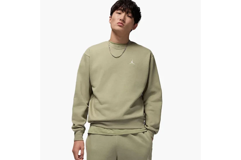 Jordan Brooklyn Fleece Ανδρική Μακρυμάνικη Μπλούζα Χακί