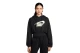 Nike French Terry Crop Γυναικείο Φούτερ Με Κουκούλα Μαύρο