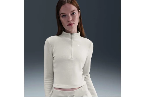 Nike Sportswear Phoenix Μπλούζα Fleece Με Φερμουάρ Γυναικεία (FV8028 072)