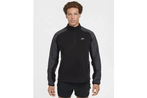 Nike Trail Polartec Μπλούζα Με Φερμουάρ Ανδρική (FV9962 010)
