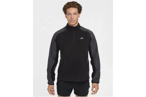 Nike Trail Polartec Μπλούζα Με Φερμουάρ Ανδρική (FV9962 010)