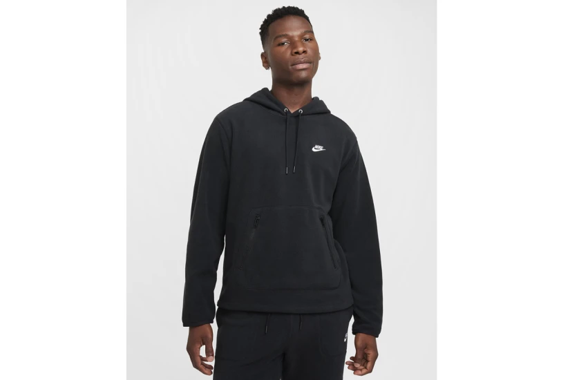 Nike Club Ανδρικό Φούτερ Με Κουκούλα Μαύρο