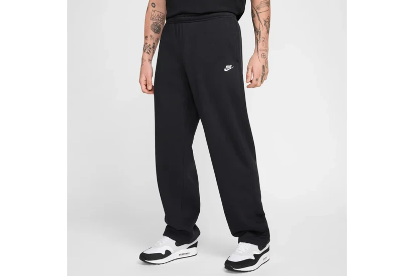 Nike Club Fleece Bungee Ανδρικό Παντελόνι Φόρμας Μαύρο