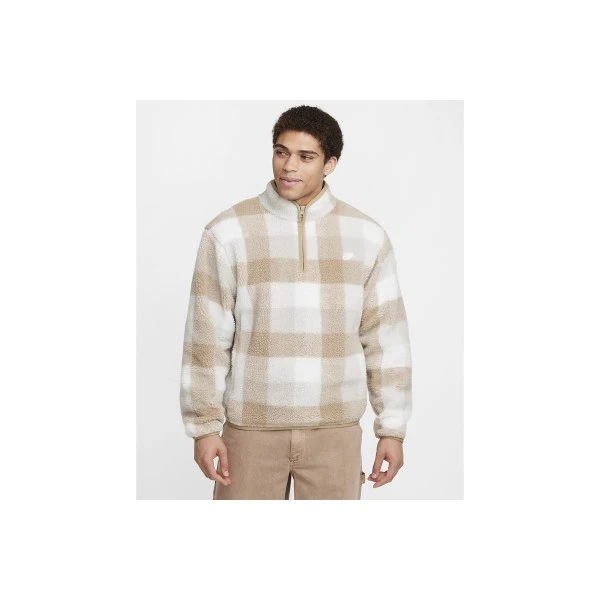 Nike Club Winterized Μπλούζα Sherpa Fleece Με Φερμουάρ Ανδρικό (FZ0896 247)