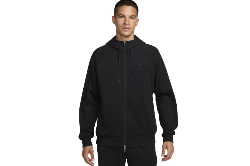 Nike Primary Dri-FIT UV Ανδρική Ζακέτα Με Κουκούλα Μαύρη