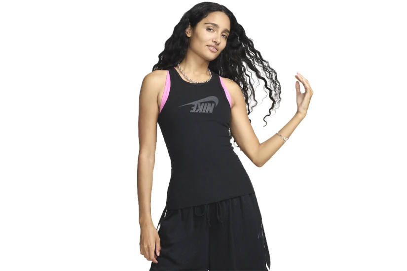 Nike Sportswear Γυναικεία Αμάνικη Μπλούζα Μαύρη