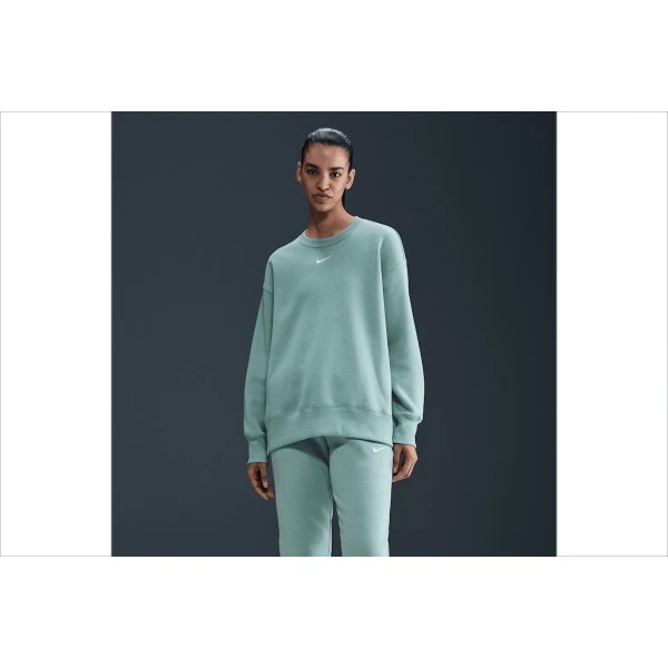 Nike Sportswear Phoenix Fleece Μπλούζα Με Λαιμόκοψη Γυναικεία (FZ4270 017)