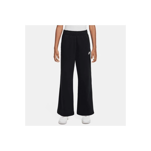 Nike Sportswear Club Fleece Wide-Leg Παντελόνι Φόρμας (FZ6774 010)