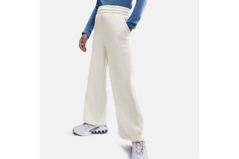Nike Sportswear Club Fleece Wide-Leg Παιδικό Παντελόνι Φόρμας Εκρού