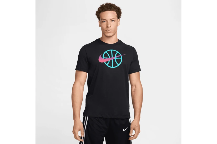 Nike Dri-Fit Basketball Ανδρικό Κοντομάνικο T-Shirt Μαύρο