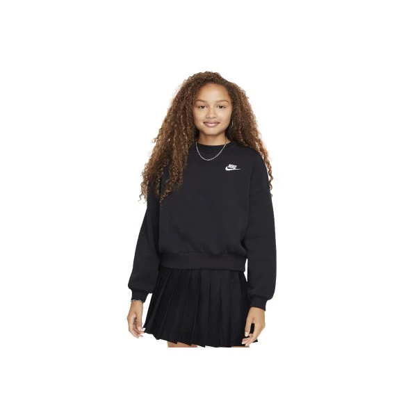Nike Sportswear Club Fleece Boxy Μπλούζα Με Λαιμόκοψη (FZ9244 010)