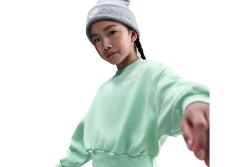 Nike Sportswear Club Fleece Boxy Μπλούζα Με Λαιμόκοψη (FZ9244 353)