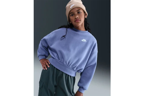 Nike Sportswear Club Fleece Boxy Μπλούζα Με Λαιμόκοψη (FZ9244 499)