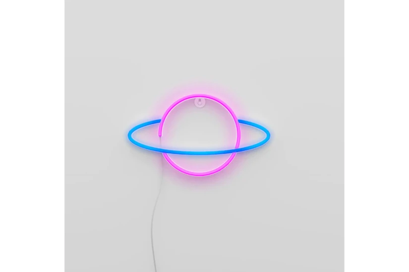 Ginga Neon Led Planet Saturn Φωτιστικό Τοίχου