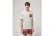 Gianni Lupo Patterened Chest Pocket Ανδρικό Κοντομάνικο T-Shirt Λευκό