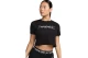 Nike Pro Dri-FIT Γυναικείο Κοντομάνικο Crop Top Μαύρο