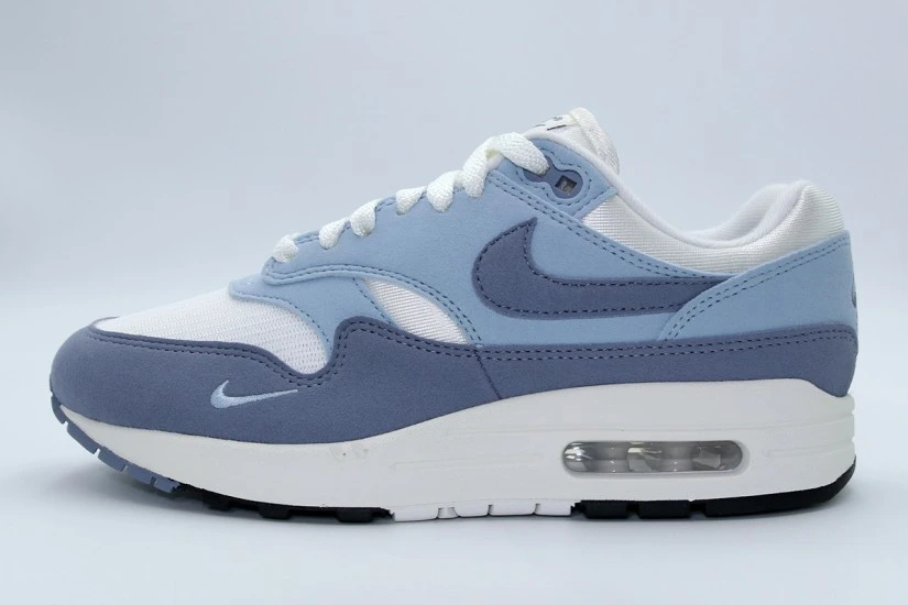 Nike Air Max 1 87 Textile Sneakers Σιέλ, Λευκά, Ίντιγκο