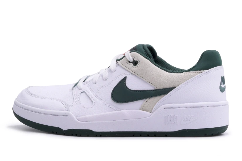 Nike Full Force Low Ανδρικά Sneakers Λευκά, Κυπαρισσί