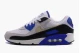 Nike Air Max 90 Premium Ανδρικά Sneakers Λευκά, Μαύρα, Ρουά