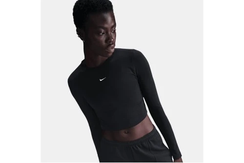 Nike Sportswear Chill Knit Crop Top Μακρυμάνικο Γυναικείο (HF5322 011)