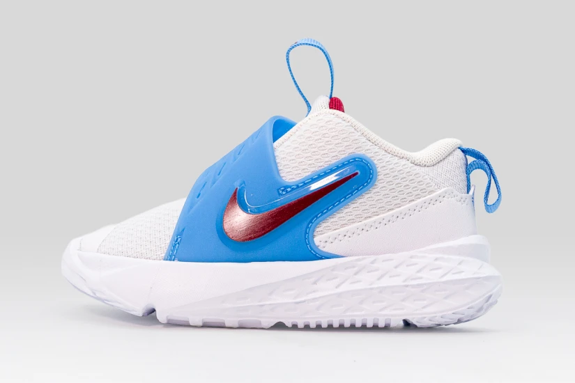 Nike Team Hustle D 12 Βρεφικά Sneakers Λευκά, Μπλε, Μπορντό