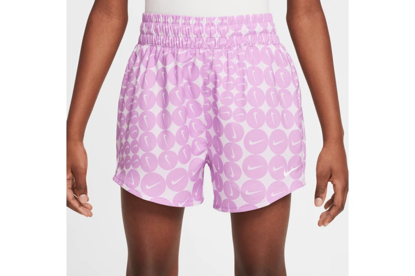 Nike Dri-FIT One Woven Παιδικό Αθλητικό Σορτς Φούξια, Λευκό