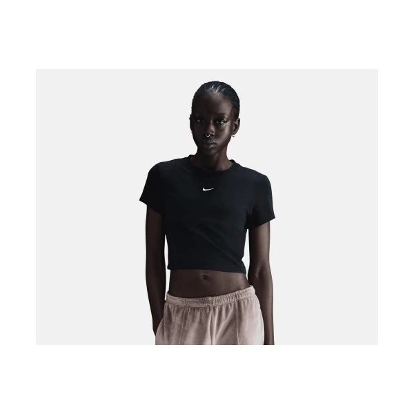 Nike Sportswear Chill Knit Crop T-Shirt Γυναικείο (HF9538 011)