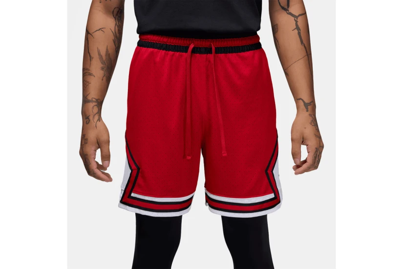 Jordan Sport Dri-FIT Mesh Diamond Ανδρική Μπασκετική Βερμούδα Κόκκινη