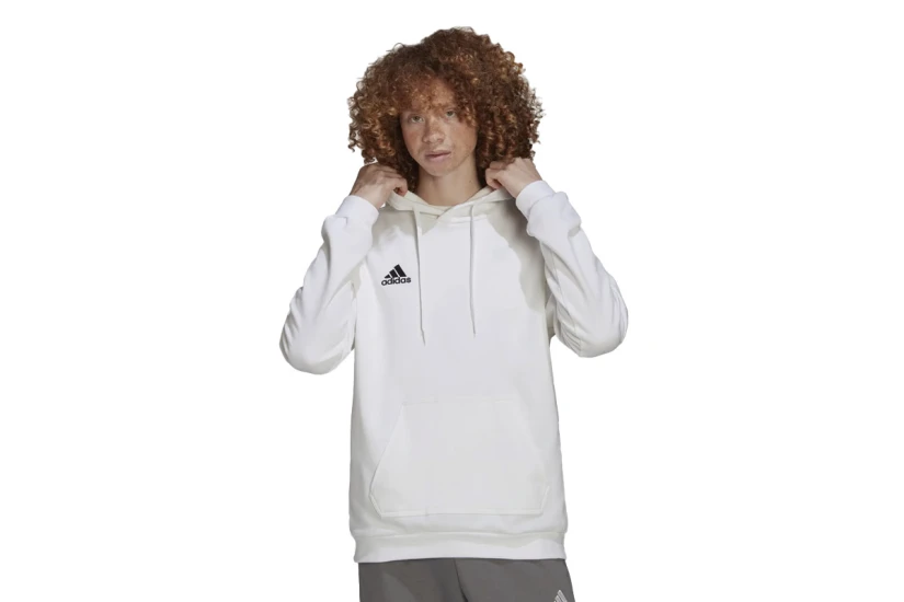 Adidas Performance Entrada 22 Ανδρικό Φούτερ με Κουκούλα Λευκό