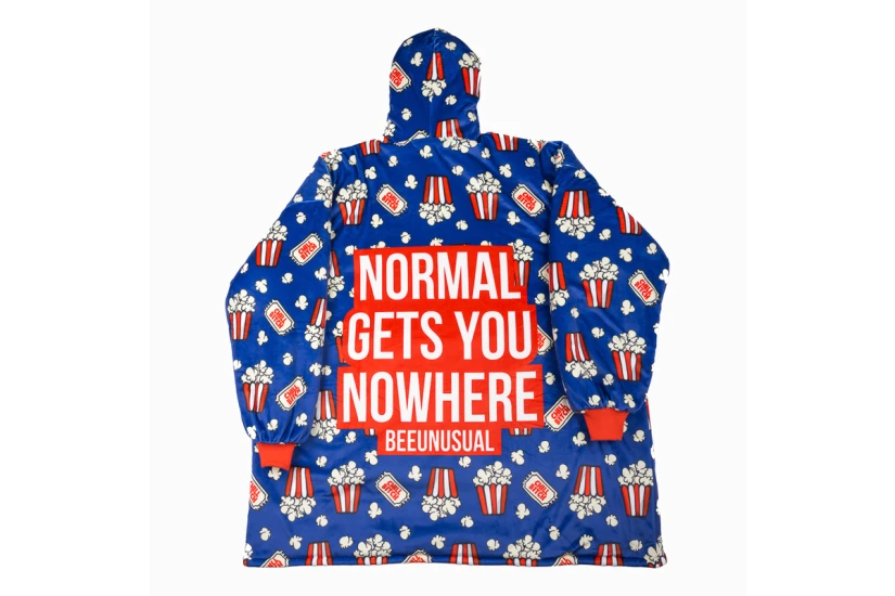 Bee Unusual Chill Bitch Hooded Blanket Πόντσο Πολύχρωμο