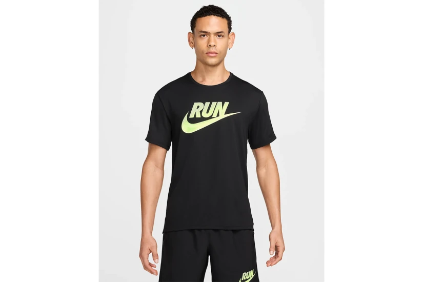 Nike Miler Run Energy Dri-FIT Ανδρικό Κοντομάνικο T-Shirt Μαύρο