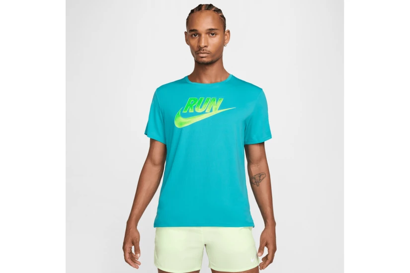 Nike Miler Run Energy Dri-FIT Ανδρικό Κοντομάνικο T-Shirt Τυρκουάζ