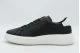 Calvin Klein Leather Ανδρικά Sneakers Μαύρα, Λευκά