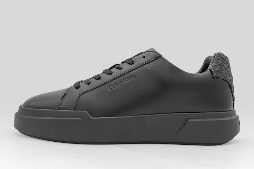 Calvin Klein Avenue  Smooth Leather Logo Ανδρικά Sneakers Μαύρα