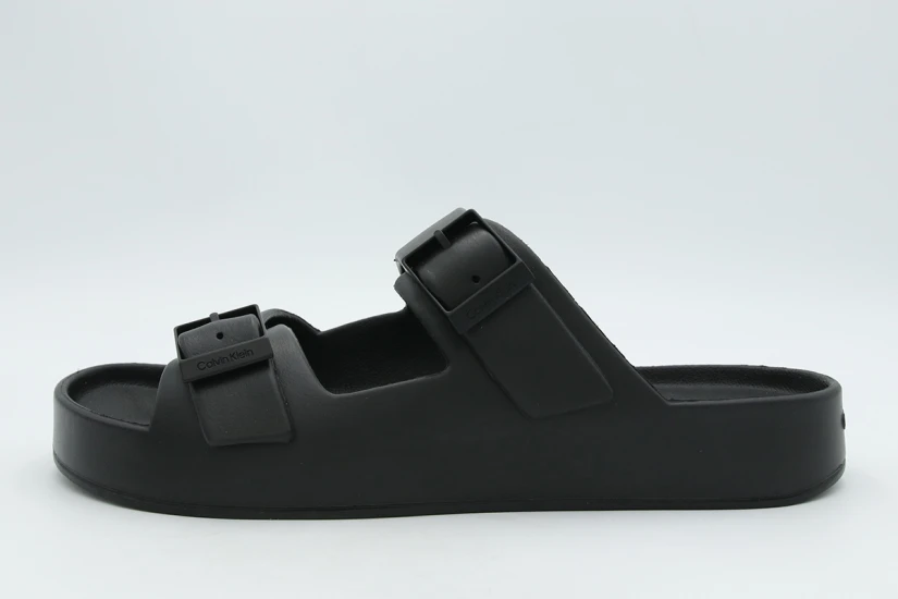 Calvin Klein Paco - Contoured Buckle Ανδρικά Σανδάλια Μαύρα