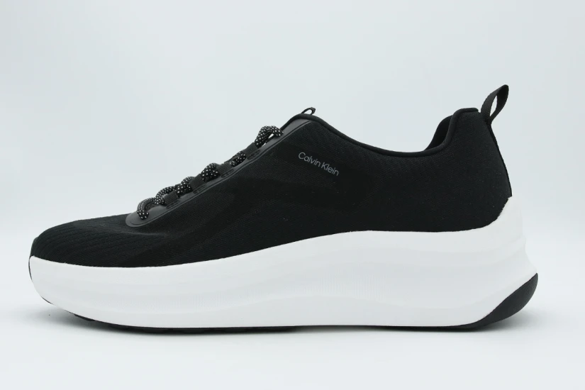 Calvin Klein Chunky Run Lacesock Stripe Ανδρικά Sneakers Μαύρα, Λευκά