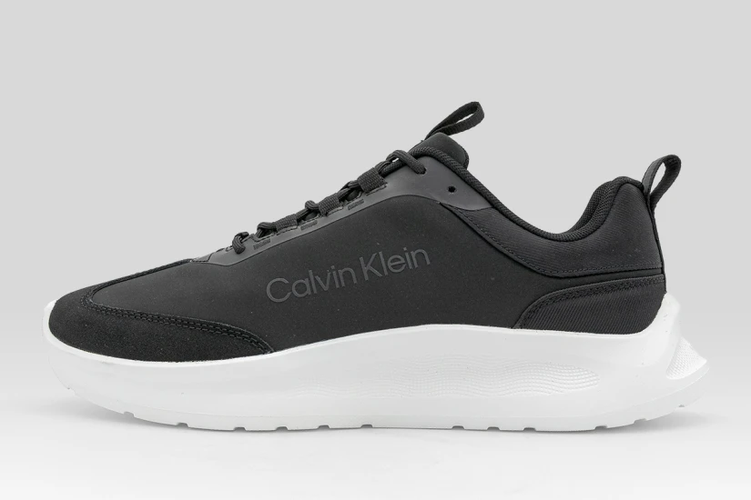 Calvin Klein Light Eva Runner Ανδρικά Sneakers Μαύρα, Λευκά