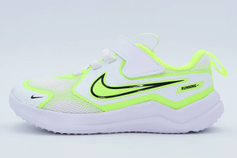 Nike Cosmic Runner Βρεφικά Αθλητικά Παπούτσια Λευκά, Λαχανί, Μαύρα