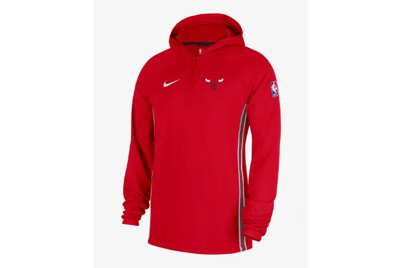 Nike NBA Chicago Bulls Zoned Dri-Fit Ανδρικό Φούτερ με Κουκούλα
