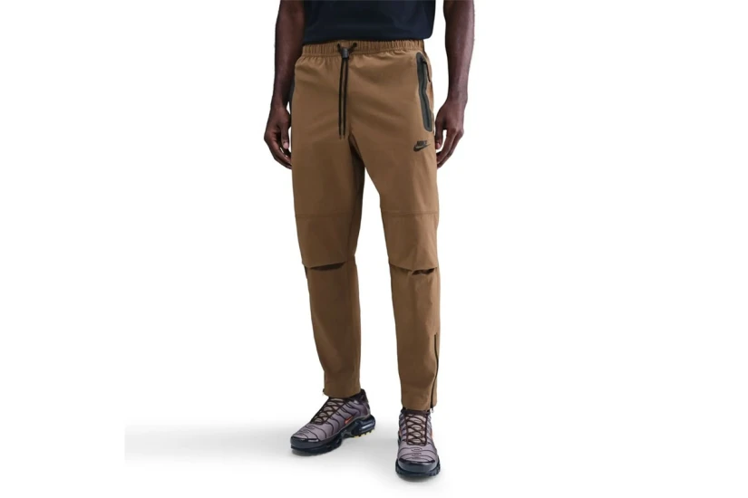 Nike Tech Ανδρικό Παντελόνι Φόρμας Καφέ, Μαύρο