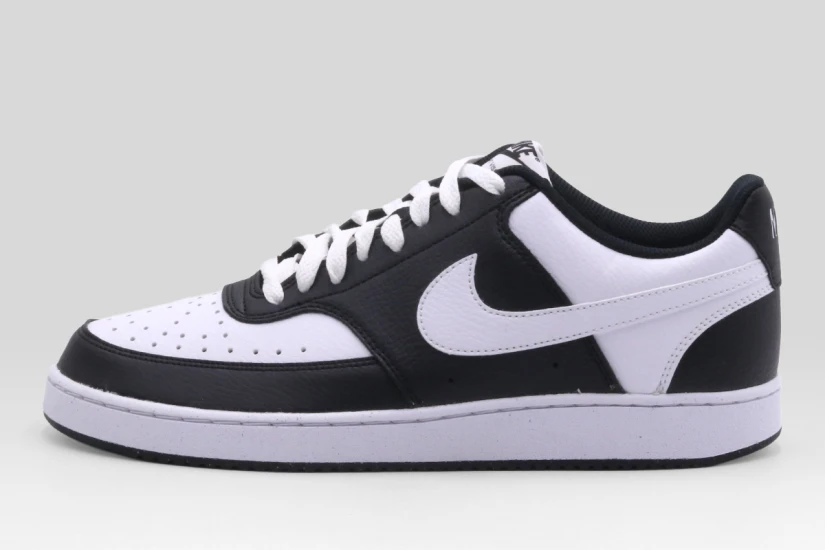 Nike Court Vision Low Ανδρικά Sneakers Μαύρα, Λευκά