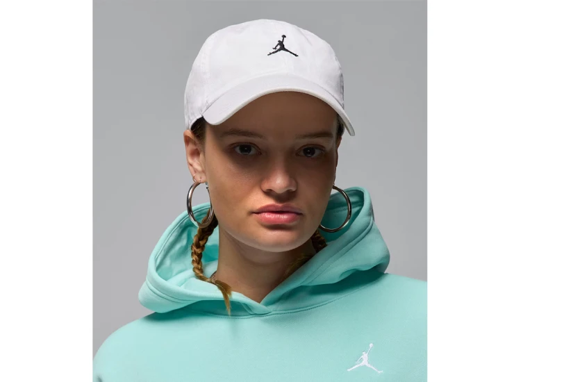 Jordan Club Unstructured Curved-Bill Καπέλο Strapback Λευκό