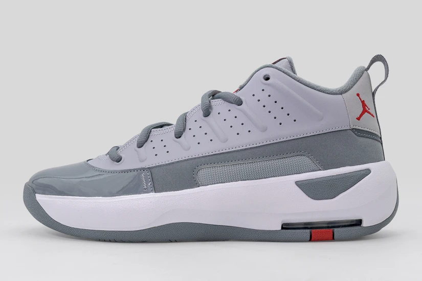 Jordan Max Aura 7 Ανδρικά Sneakers Γκρι, Λευκά, Κόκκινα