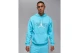 Jordan Sport Crossover Fleece Ανδρικό Φούτερ με Κουκούλα Γαλάζιο