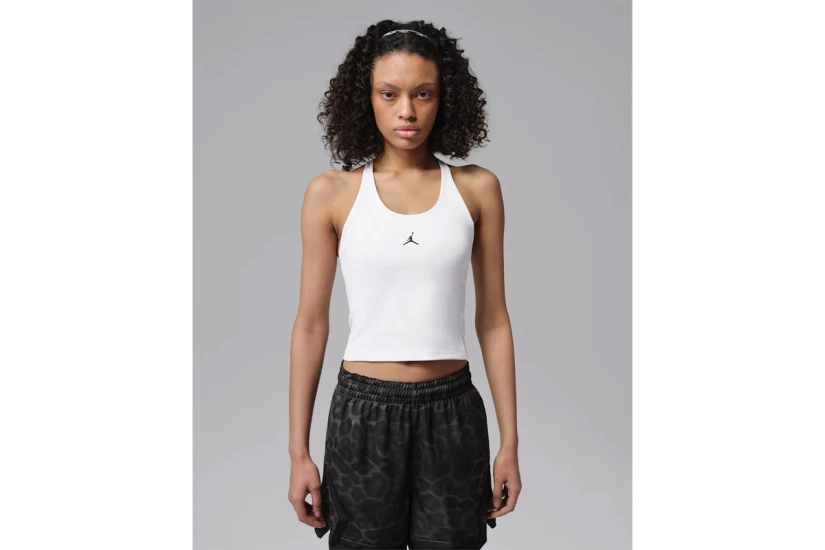 Jordan Sport Dri-FIT Γυναικεία Αμάνικη Μπλούζα Λευκή