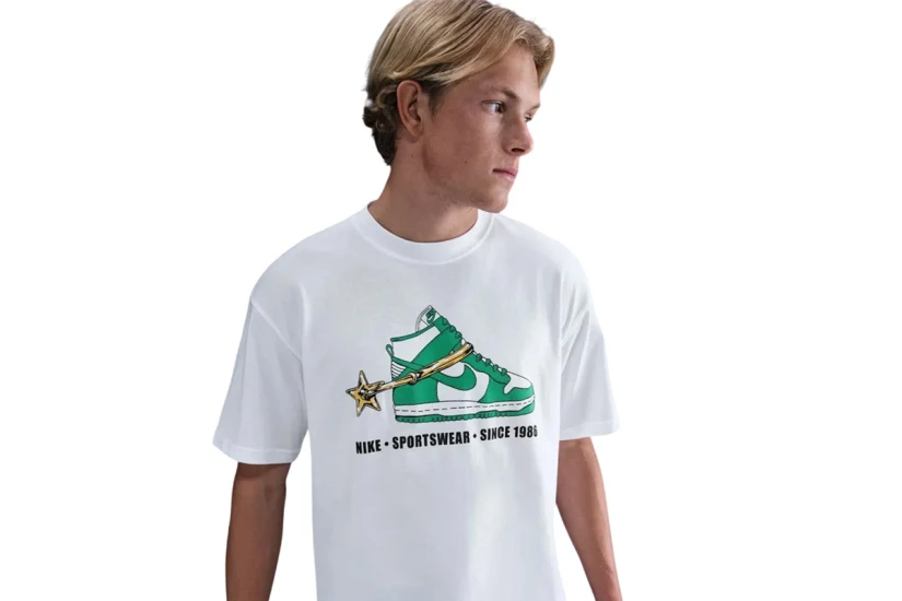 Nike Max90 Vintage Graphic Ανδρικό Κοντομάνικο T-Shirt Λευκό