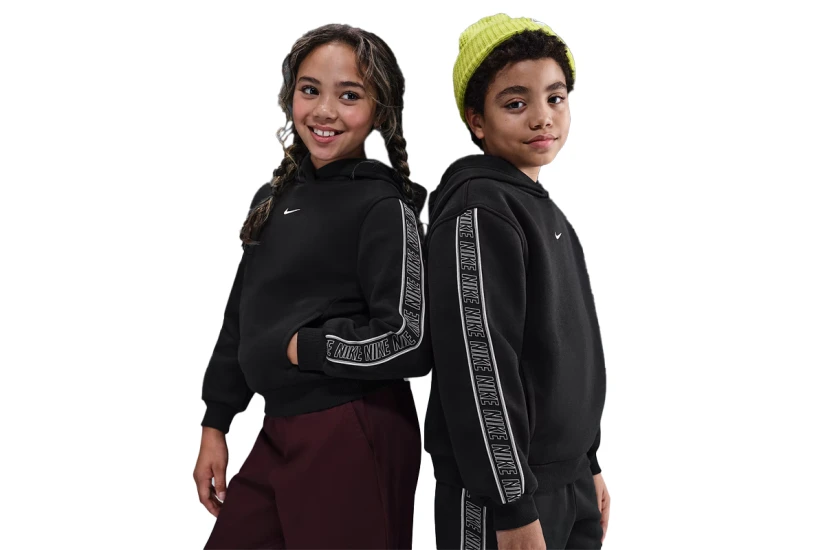 Nike Sportswear Club Fleece Παιδικό Φούτερ με Κουκούλα Μαύρο