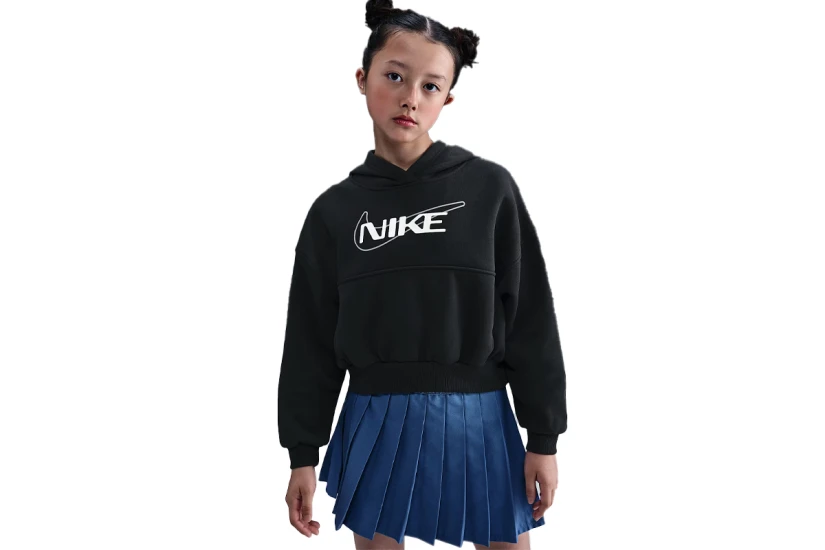 Nike Sportswear Club Fleece Παιδικό Φούτερ με Κουκούλα Μαύρο